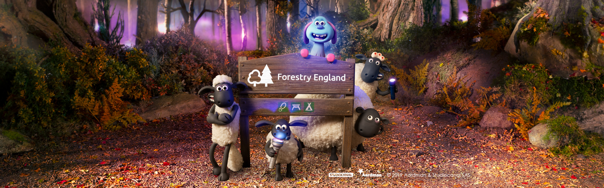 Shaun the Sheep Farmageddon Glow Trail App Forestry England